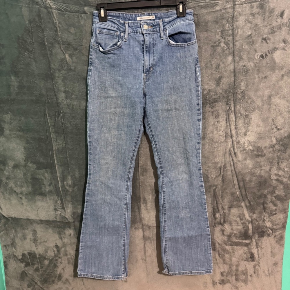 Levis Jeans 725 High Rise Boot Cut Womens 29 Blue Denim Western